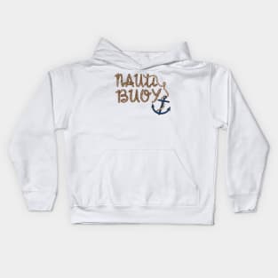 Nauti Buoy Nautical Boat Design Kids Hoodie